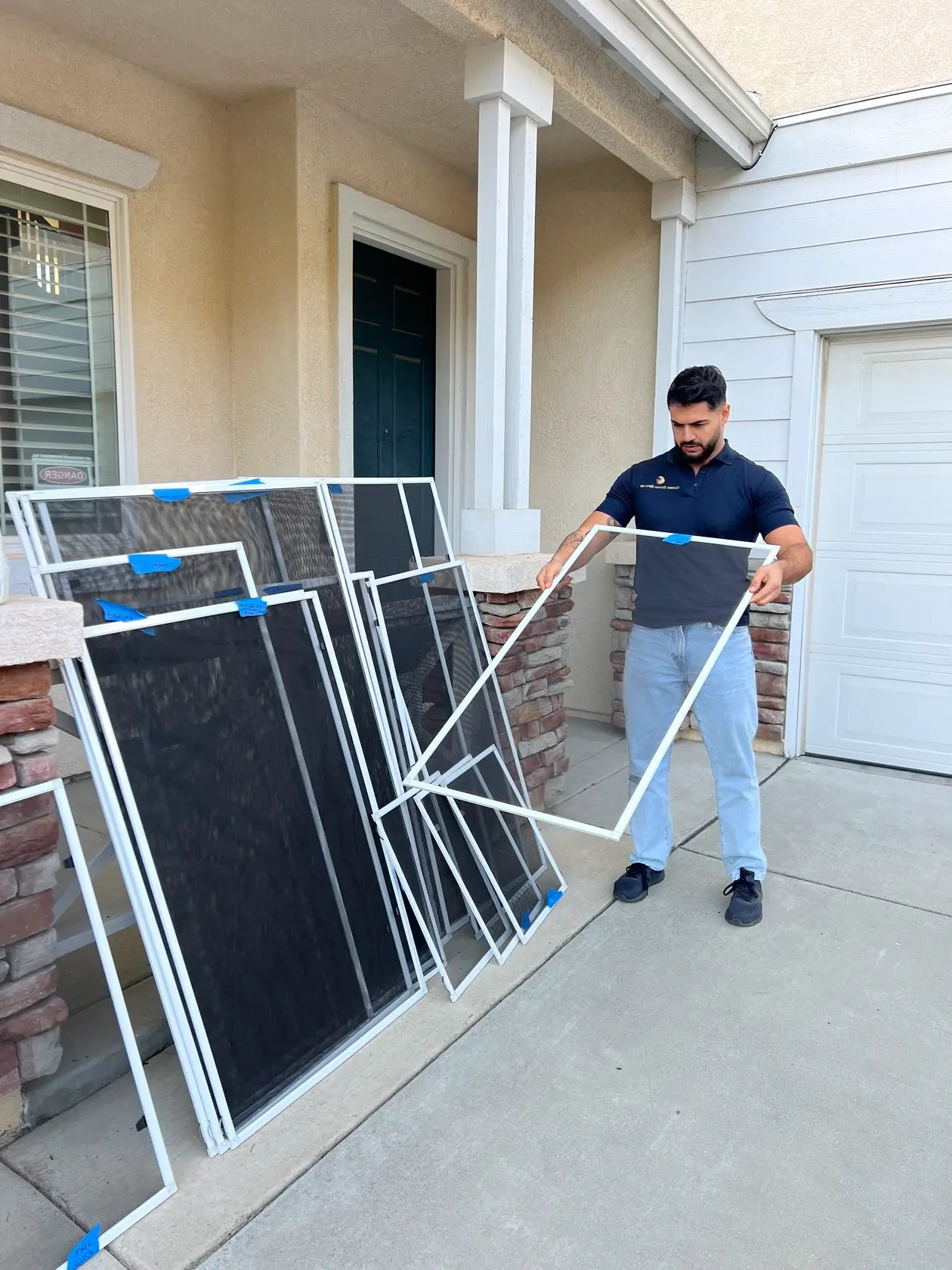 Retractable Screen — Single Door — job photo 2